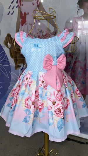 Azul Bebê Floral