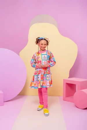 Conjunto Vestido Aurora Natureza Feliz